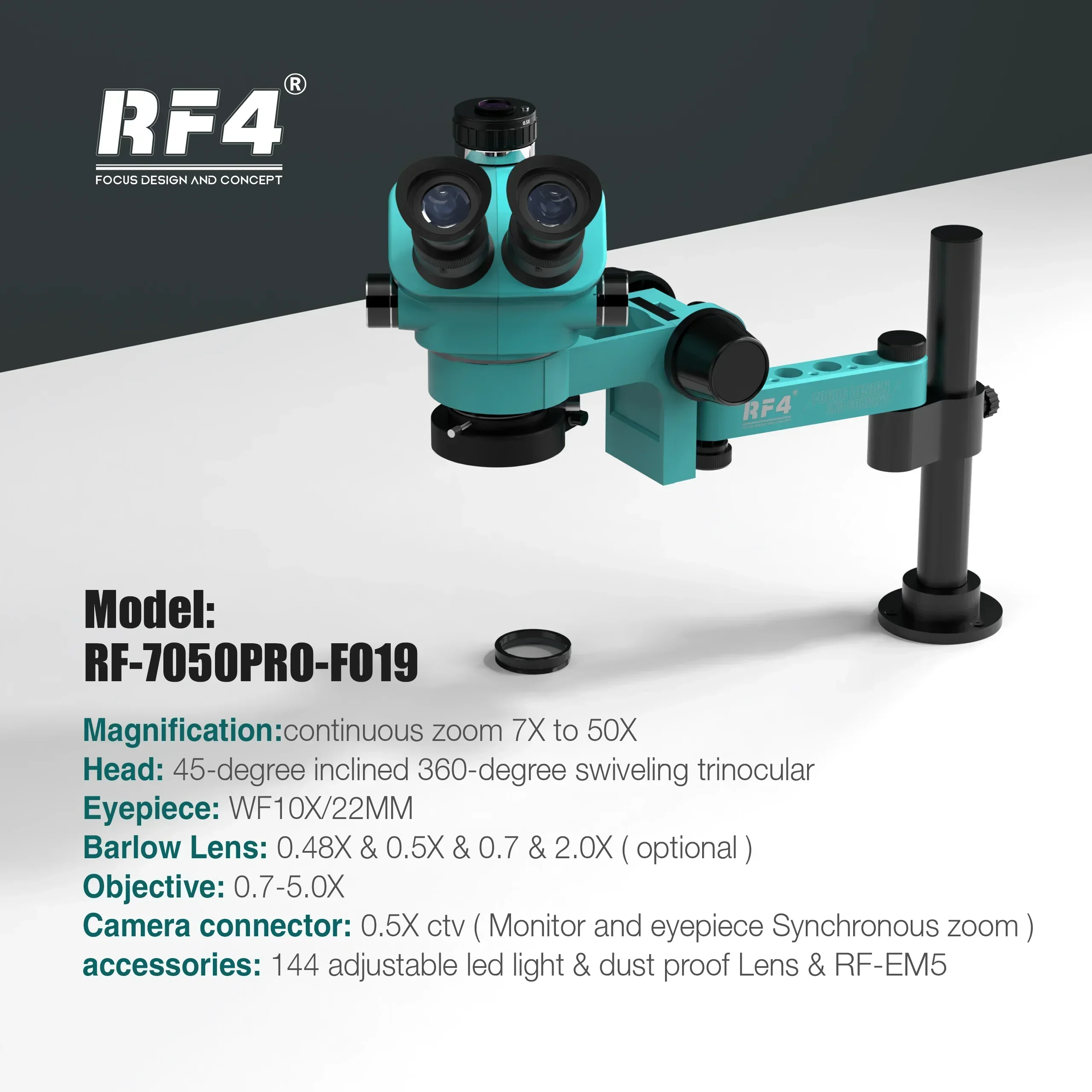 2025/RF4 Microscope RF-7050pro – Electronics Repair Degree Bewertung und Preis